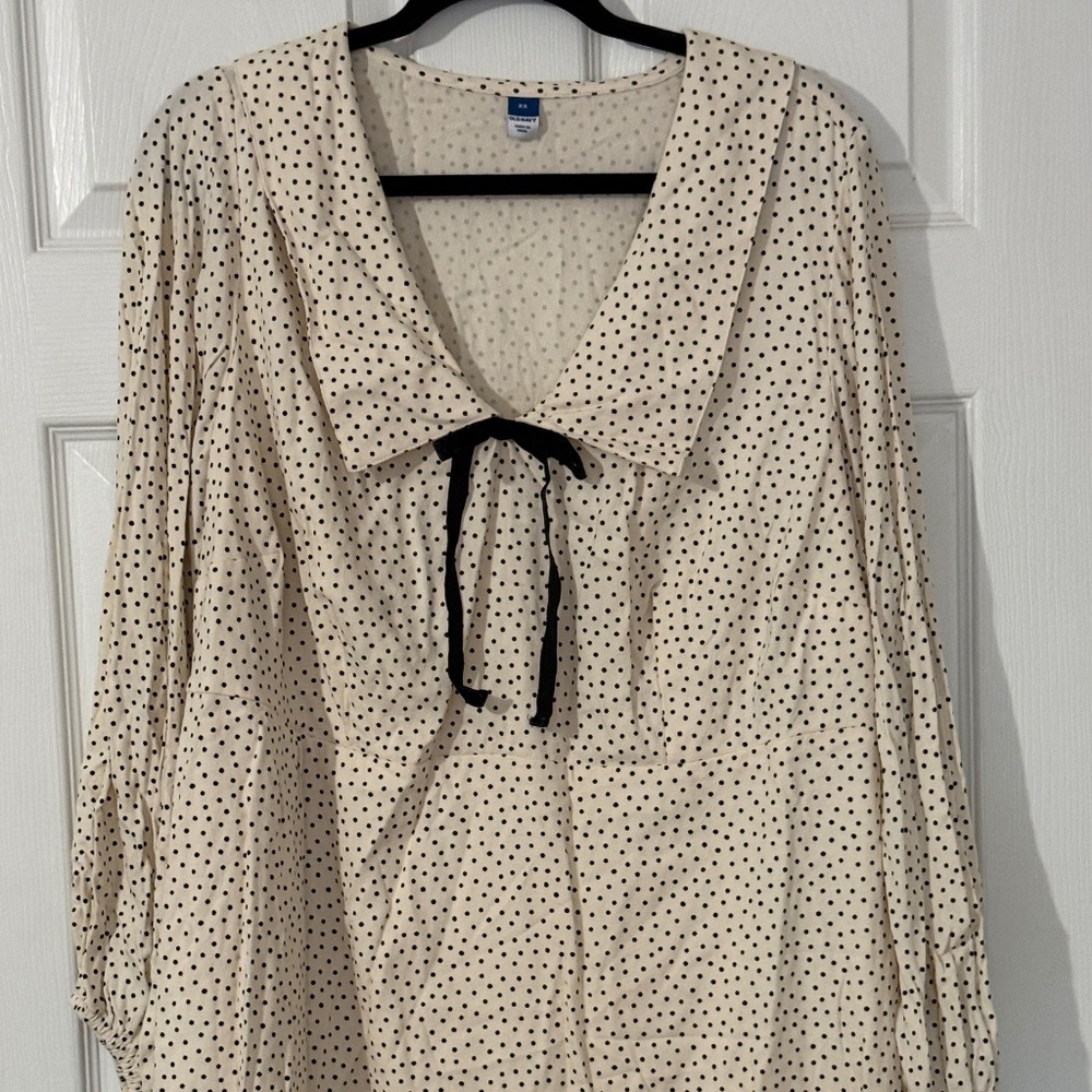 Old Navy Black Polka Dot Dress
